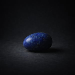 Lapis lazuli stone of Menheta resting in silence